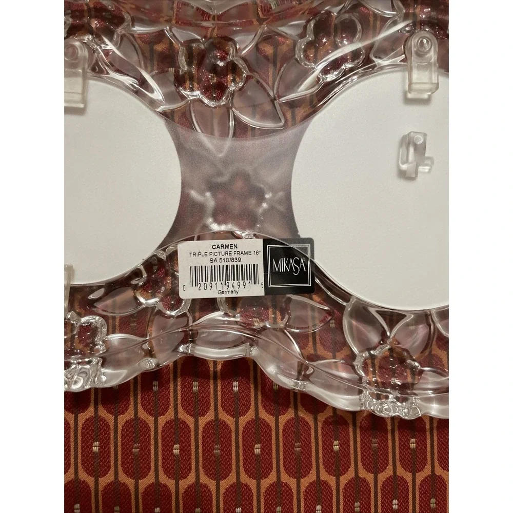 Mikasa‎ Carmen Glass Triple Picture Photo Frame Brand New Made In Germany